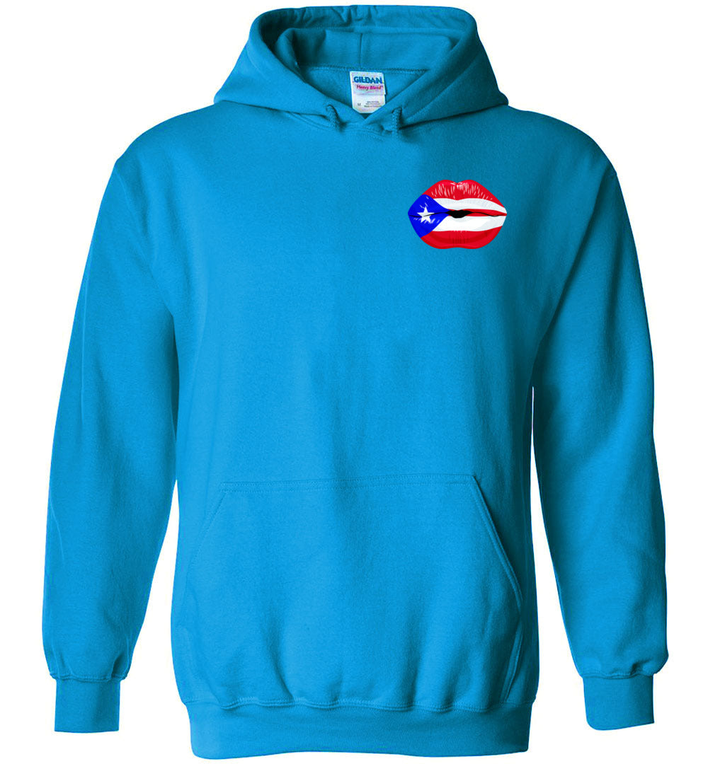 Kiss My Puerto Rican SASS Hoodie (Image front and back) (Sm-5XL)