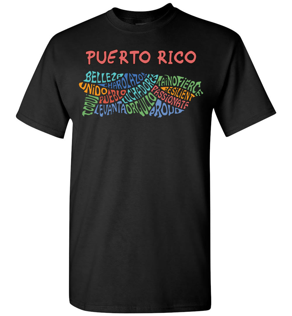 Puerto Rico Island Words (Youth-5XL)