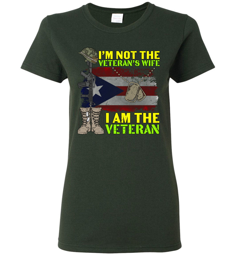 Not The Veteran's Wife, I Am The veteran T-Shirt (Small-3XL)