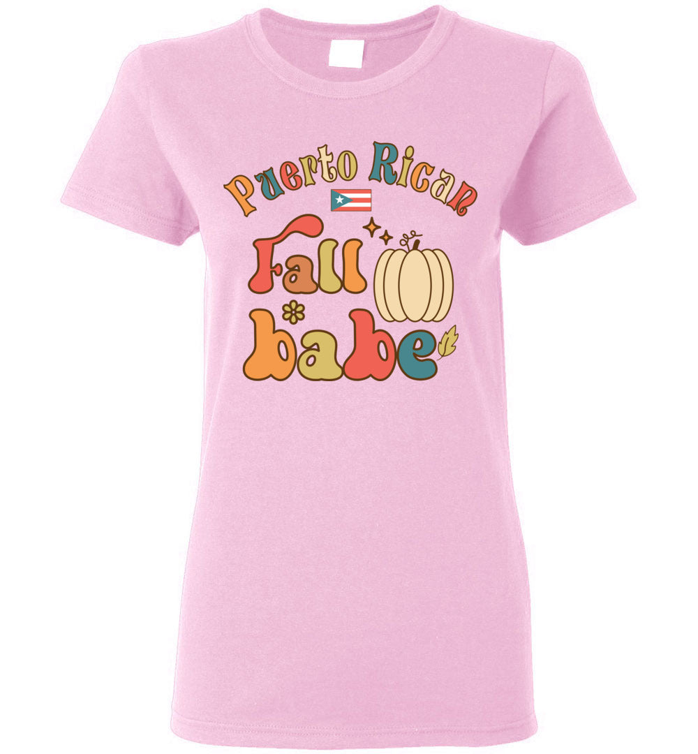 Puerto Rican Fall Babe Ladies T-Shirt (Small-3XL)