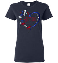 Thumbnail for Puerto Rico Butterfly Heart - Ladies Tee (SM-3XL)