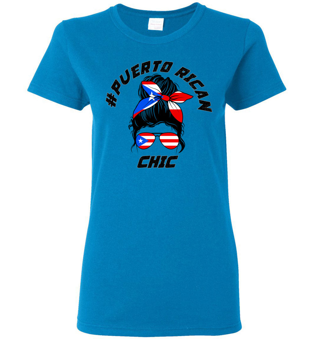 # Puerto Rican Chic Ladies T-Shirt (Small-3XL
