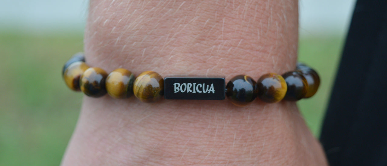Boricua Natural Stone Bracelet