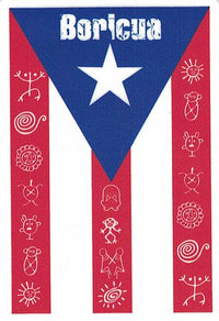 Thumbnail for Boricua Flag Taino Symbol Decal