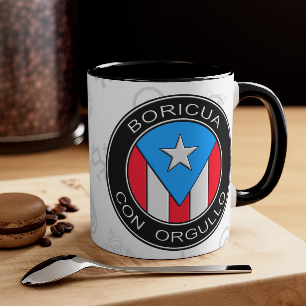Boricua Con Orgullo - Accent Coffee Mug, 11oz