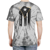 Thumbnail for Badass Boricua Front and Back Image Tie-Dye T-Shirt