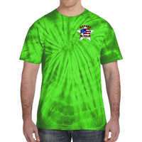 Thumbnail for Badass Boricua Front and Back Image Tie-Dye T-Shirt
