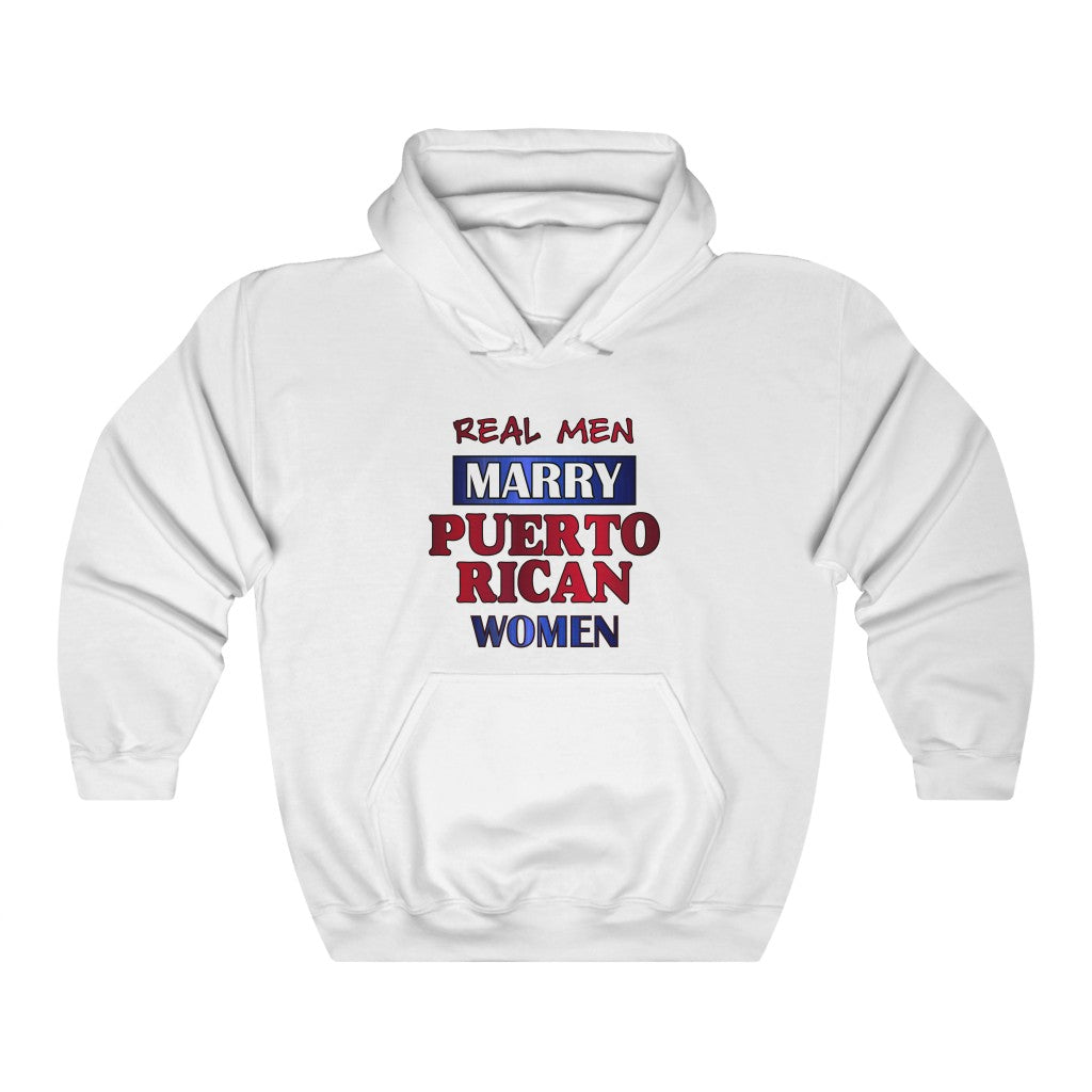 Real Men Marry Puerto Ricans Unisex Heavy Blend™ Hooded Sweatshirt