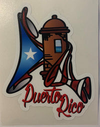 Thumbnail for Puerto Rico Flag Draped Garita Decal