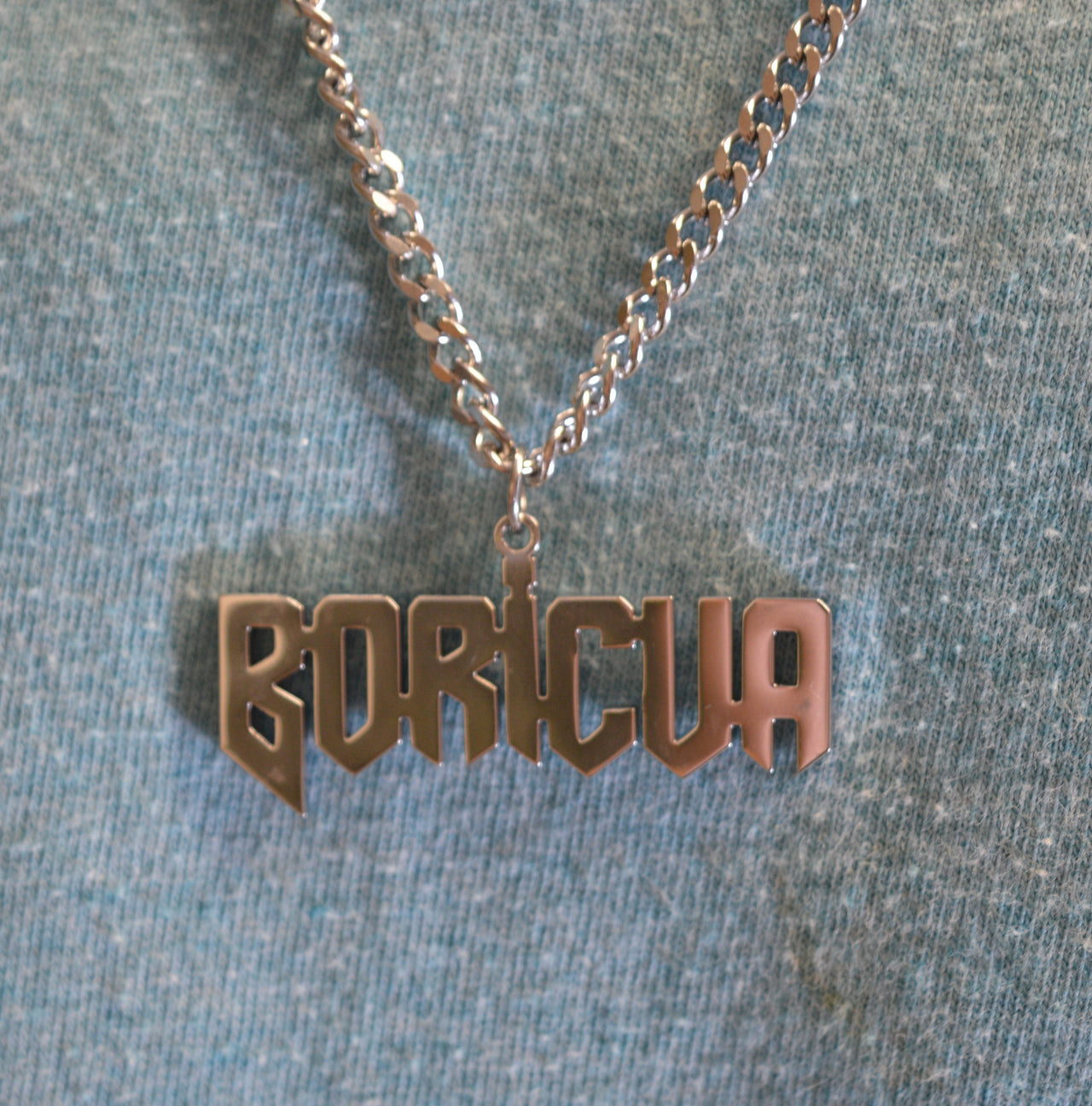 Cuban Chain 20" Boricua Necklace