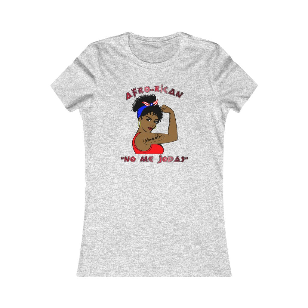 AFRO-RICAN "Don't Fck With Me" Women's Slim Tee (Sm-2XL)