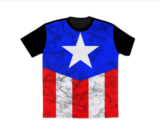 Full Frontal Flag T-Shirt - Puerto Rican Pride