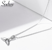 Thumbnail for SODROV 925 Sterling Silver Shell Mermaid Stud NECKLACE for Women Fine Party Jewelry