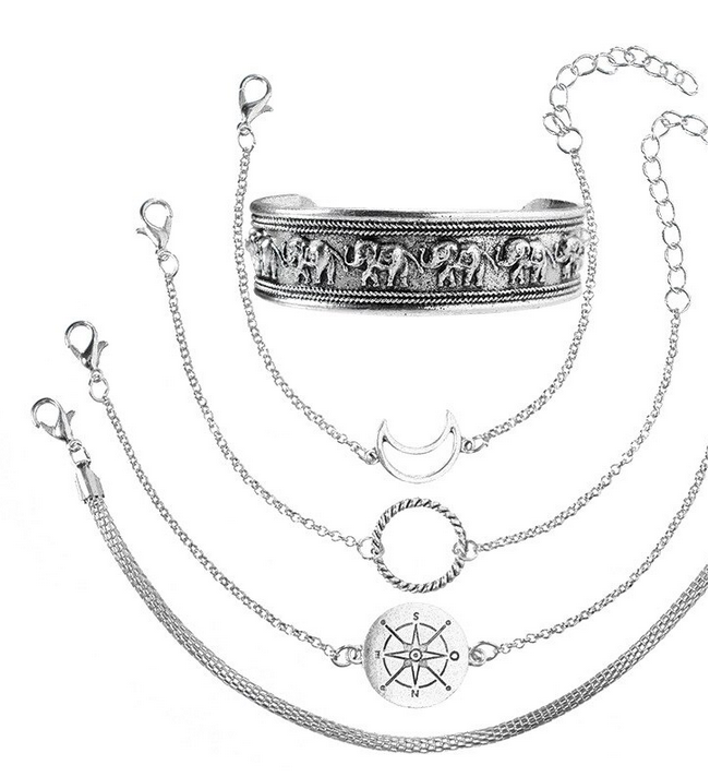 5pcs Bohemian Bracelet Set