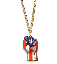 Thumbnail for Fist Puerto Rico Flag Earring & Necklace Set