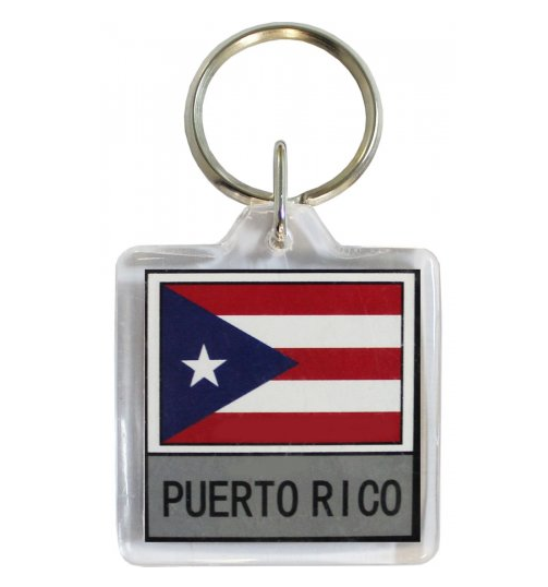 Puerto Rico Flag Keychain