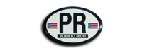 Thumbnail for Puerto Rico Flag Reflective Oval Decal
