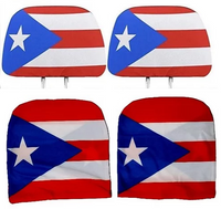 Thumbnail for PUerto Rico Flag Car Headrest Covers