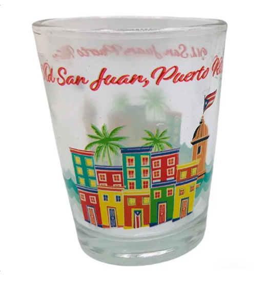 Puerto Rico Themed 2 Set Shot Glass Style B