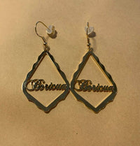Thumbnail for Teardrop Boricua Hanging Earrings