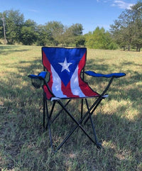 Thumbnail for Folding Puerto Rico Flag Camping Chair2