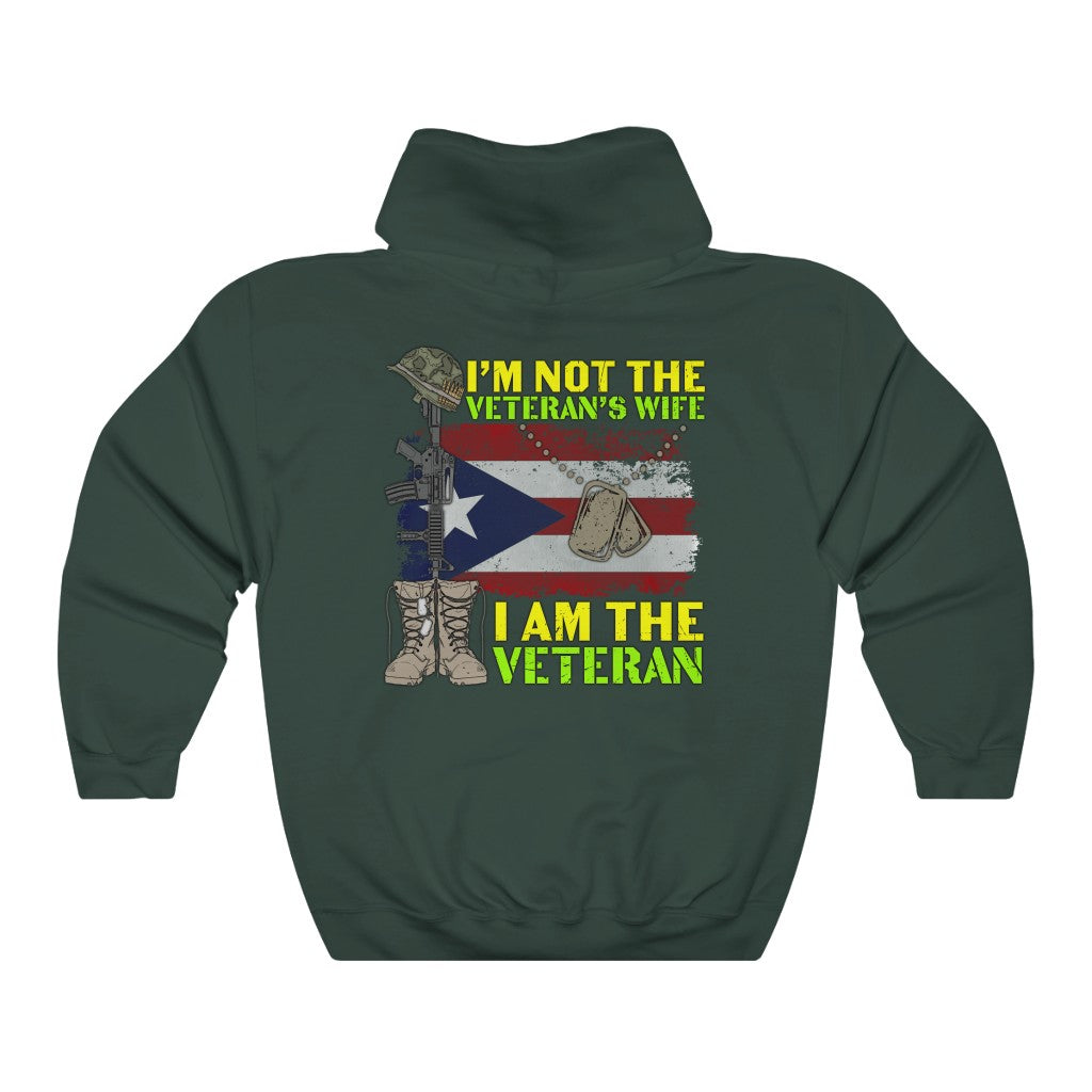 Not The Veteran's Wife, I Am The veteran (Small-5XL) Unisex Heavy Blend™ Hoodie