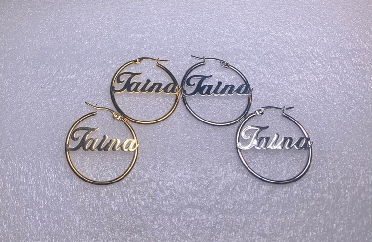 Taina Hoop Earrings 1.25"
