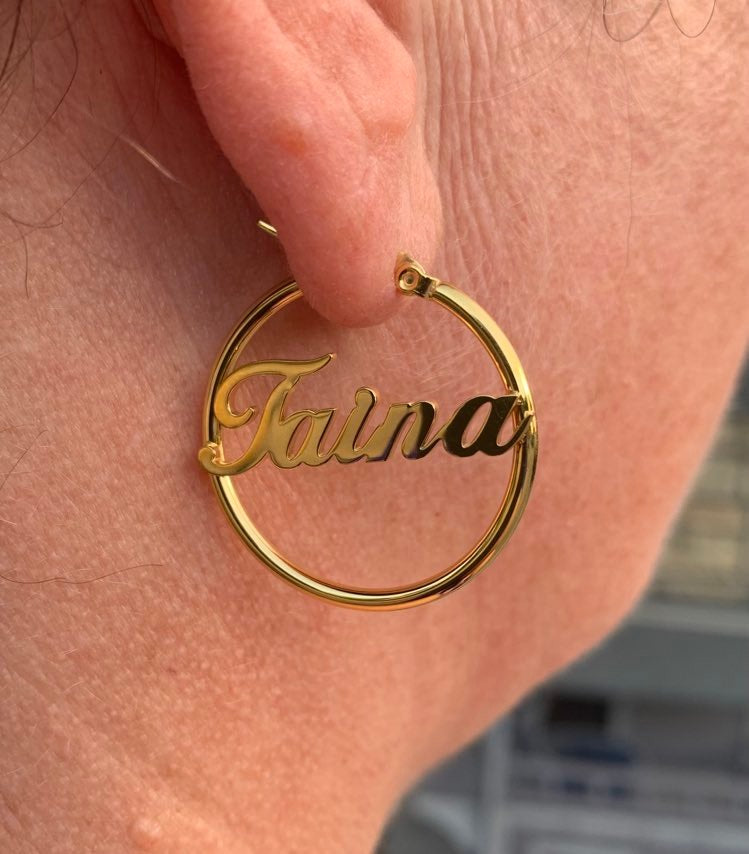 Taina Hoop Earrings 1.25"