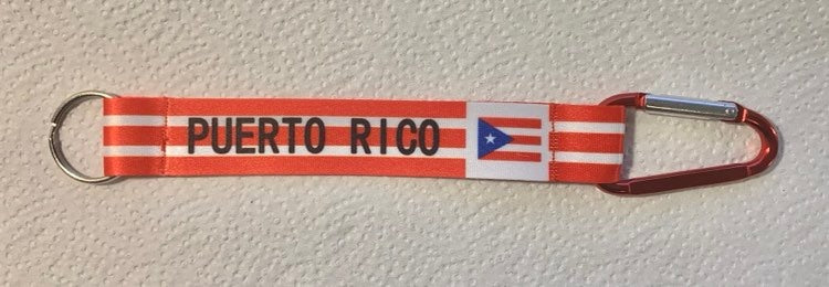 Puerto Rico Flag Lanyard Red Stripe