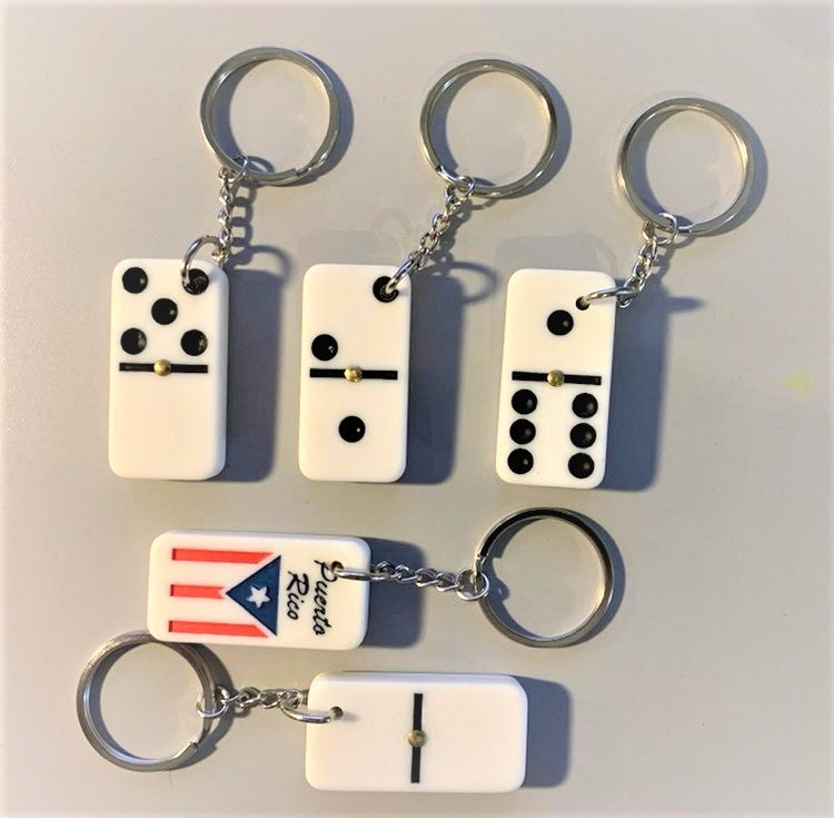 Domino Flag Keychain