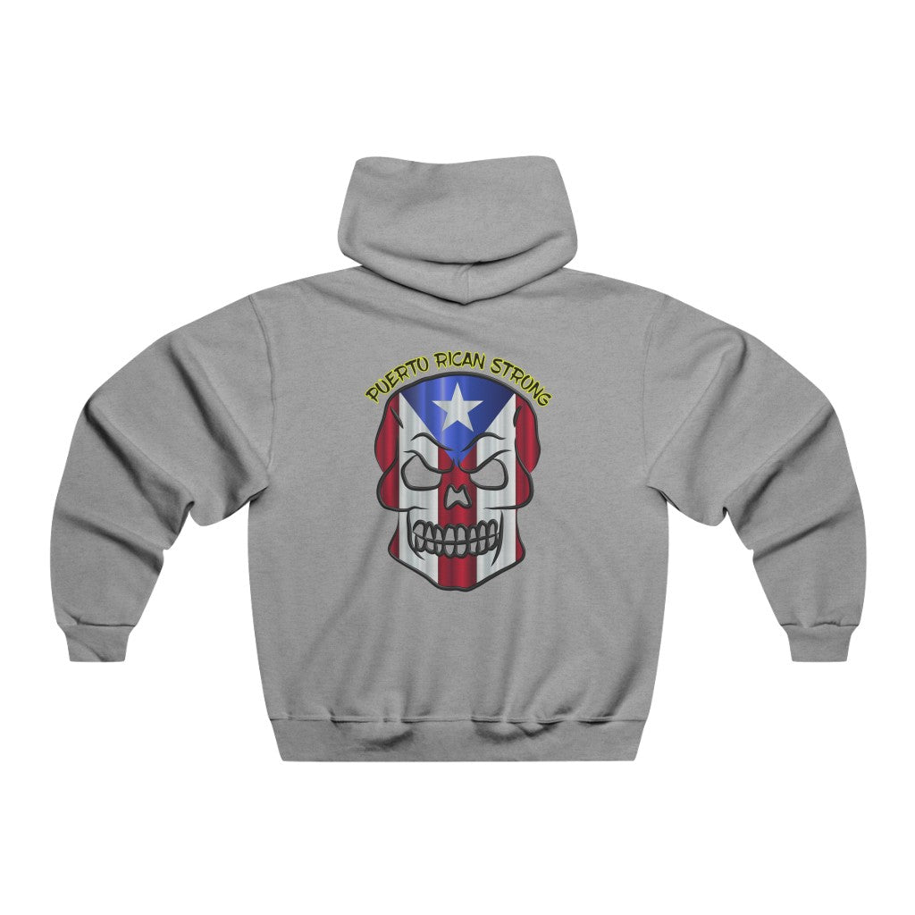 PR STRONG SKULL - Men's NUBLEND® Hooded Sweatshirt