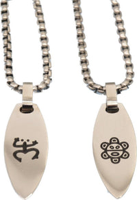 Thumbnail for Coqui / Sol Reversible Taino Surfboard Necklace (2 Chain Lengths)