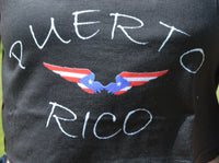 Thumbnail for Angel Wing Light Weight Crop Top - Puerto Rican Pride