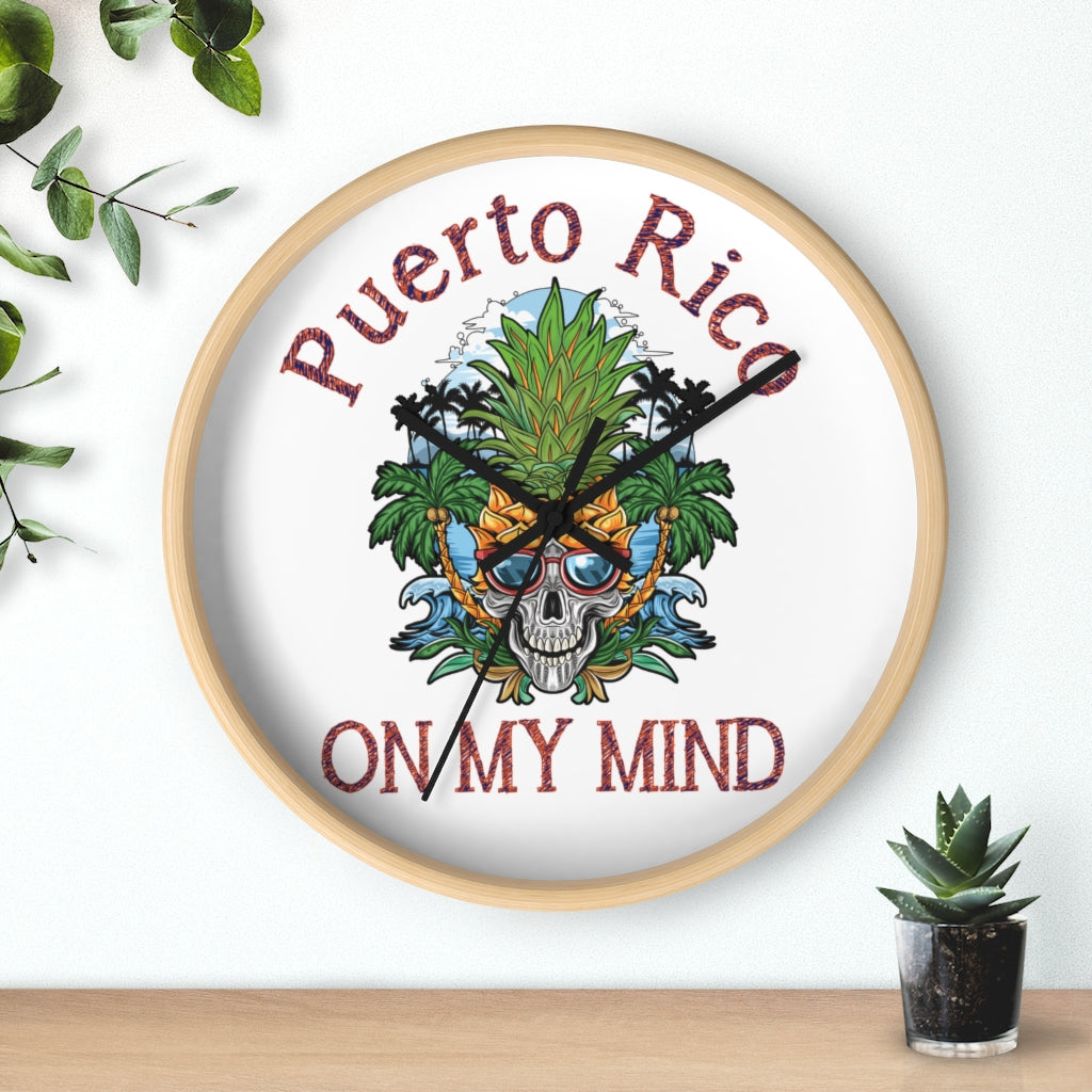 Puerto Rico On My Mind - Wall clock