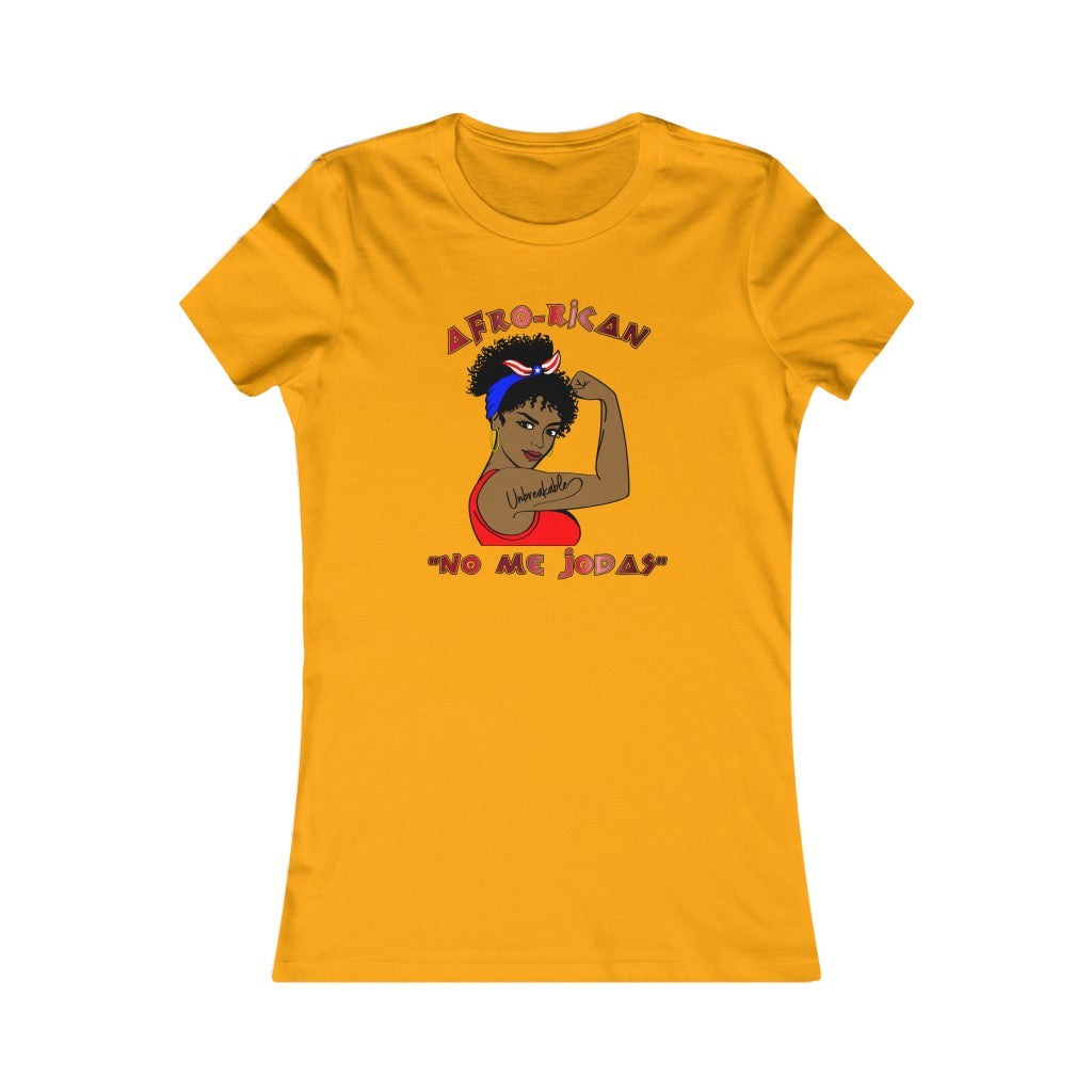 AFRO-RICAN "Don't Fck With Me" Women's Slim Tee (Sm-2XL)