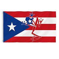 Thumbnail for 3x5 Coqui Frog Flag - Puerto Rican Pride