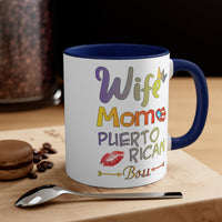 Thumbnail for WIFE - BOSS  Accent Coffee Mug, 11oz