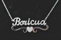 Thumbnail for Boricua Necklace Studded 17.5