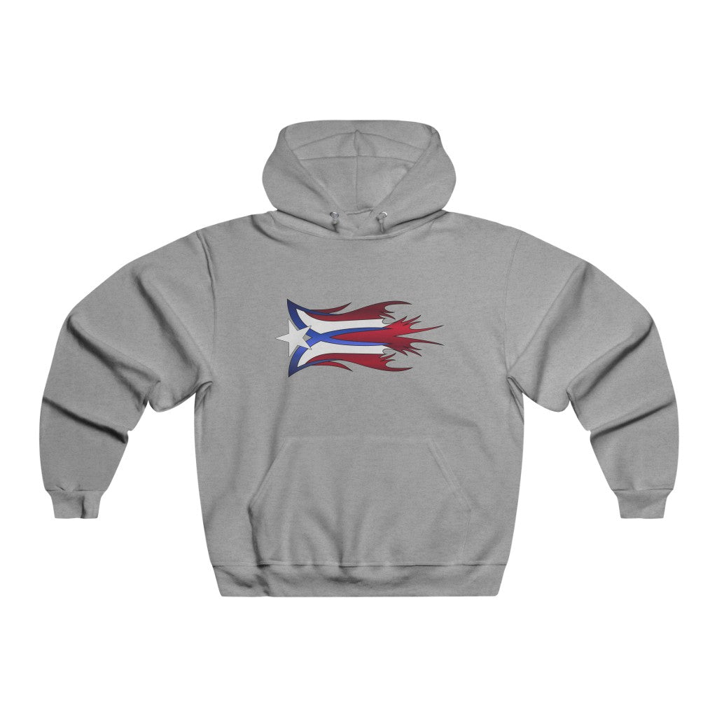 Abstract Puerto Rico Flag - Men's NUBLEND® Hooded Sweatshirt