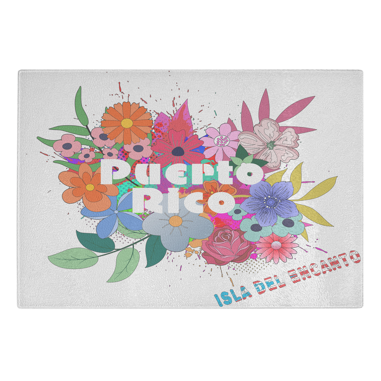 Puerto Rico Flower - Isla Del Encanto Cutting Board