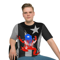 Thumbnail for Coqui Flag Classic All Over Print - Men's Loose T-shirt