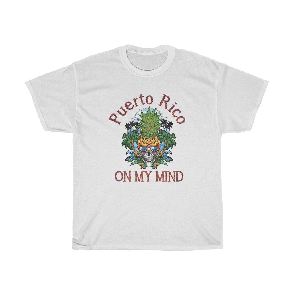 Puerto Rico On My Mind - Unisex Heavy Cotton Tee