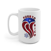 Thumbnail for Abstract Puerto Rico Flag - White Ceramic Mug 11 or 15oz