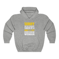Thumbnail for Sorry taken By Puerto Rican Woman - Unisex Heavy Blend™ Hooded Sweatshirt