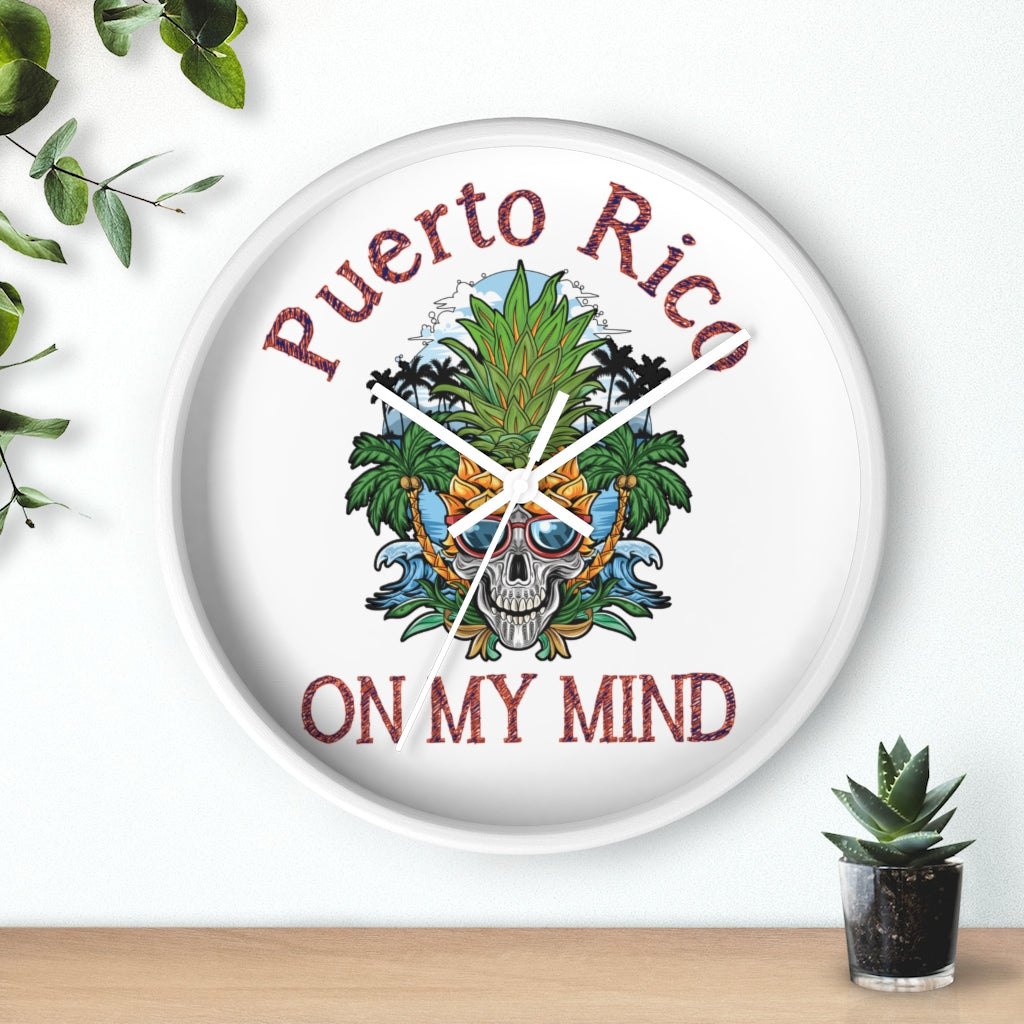 Puerto Rico On My Mind - Wall clock