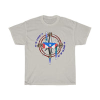 Thumbnail for Compass to PR Unisex Heavy Cotton Tee - Puerto Rican Pride