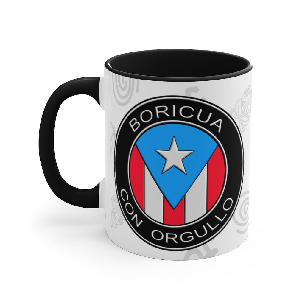 Boricua Con Orgullo - Accent Coffee Mug, 11oz