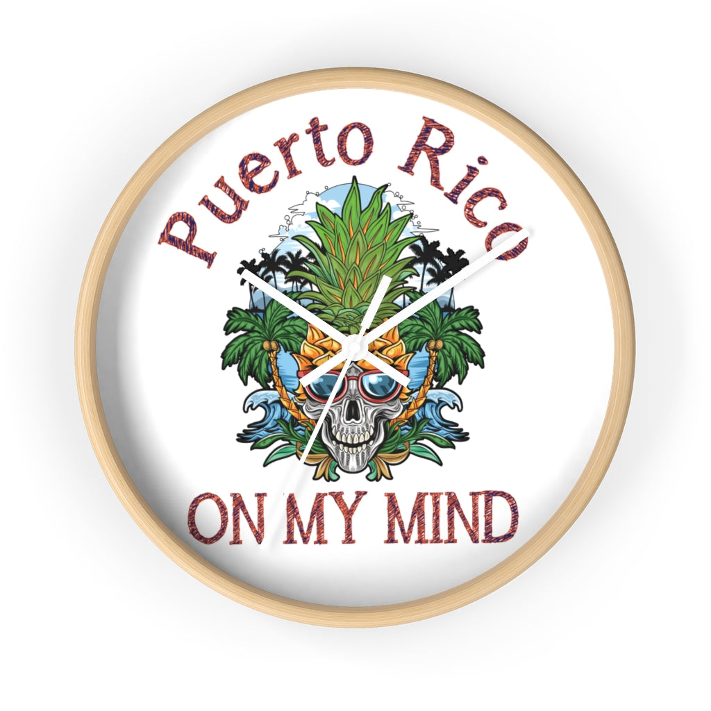 Puerto Rico On My Mind - Wall clock