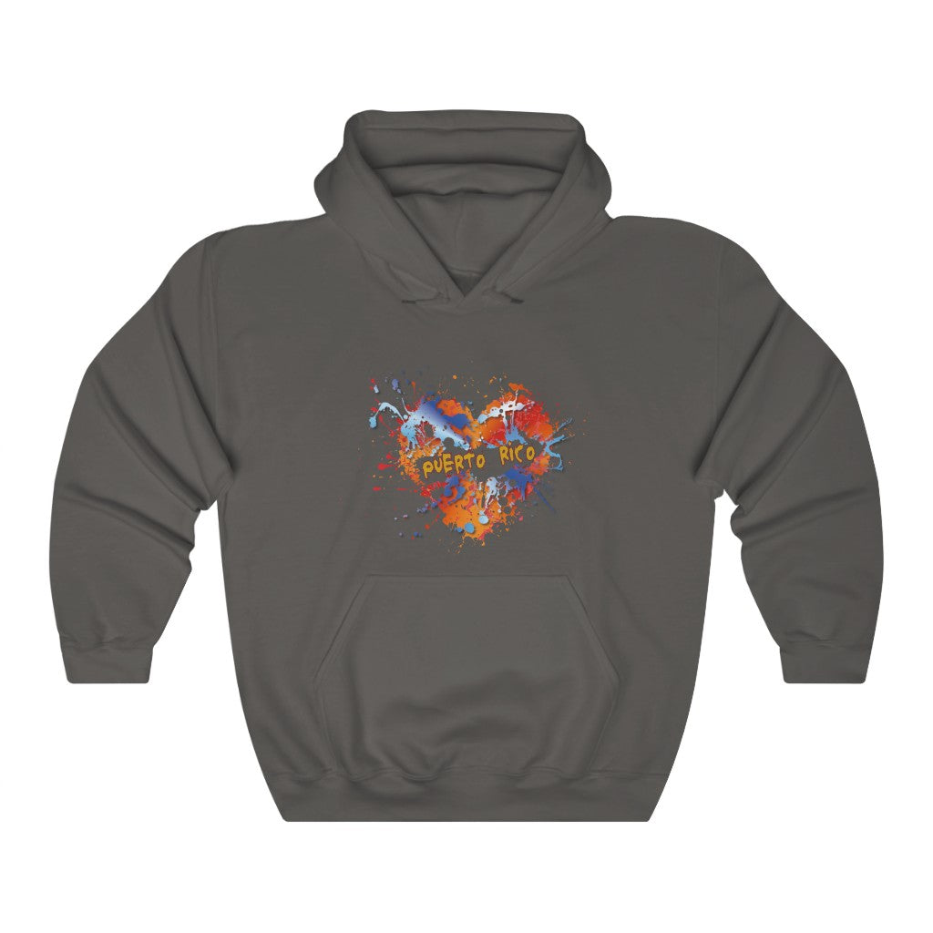 Puerto Rico Heart Abstract Unisex Heavy Blend™ Hooded Sweatshirt