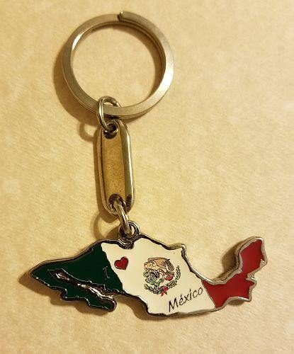 Mexico Map Flag Keychain - Puerto Rican Pride